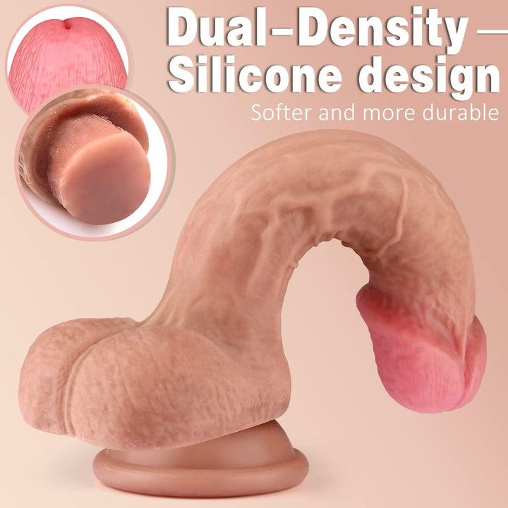 10 Inch Dual-Density Silicone Realistic Dildo - Delightor