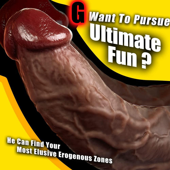 2.36'' Diameter Huge Thick Dildo for G-spot Stimulation Orgasm - Delightor