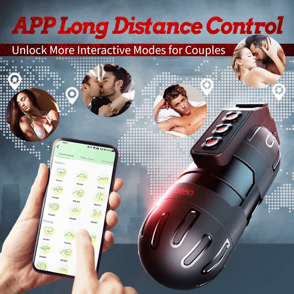 2 in 1 APP Control Pocket Pussy Male Stroker - Delightor