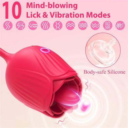 4IN1 Rose Sex Stimulator Vibrator Maria Red - Delightor