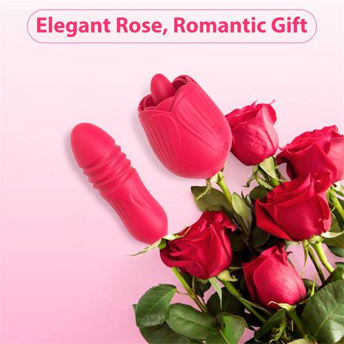 4IN1 Rose Sex Stimulator Vibrator Maria Red - Delightor