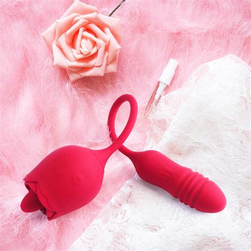 4IN1 Rose Sex Stimulator Vibrator Maria Red - Delightor