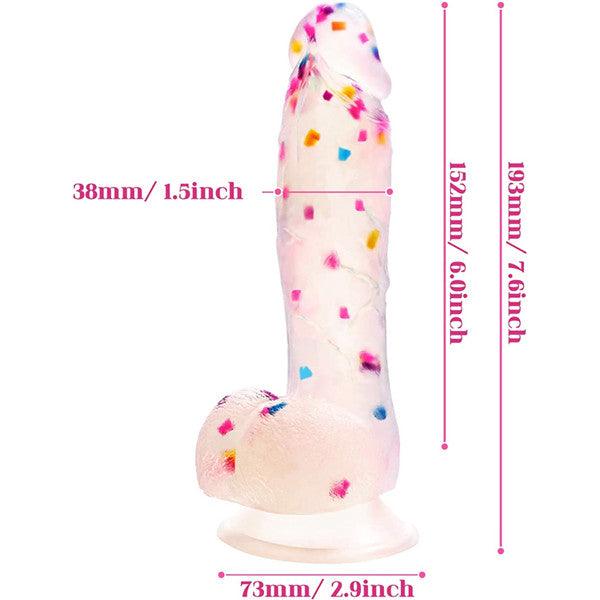 7.6 Inch Colorful Realistic Dildos - Delightor