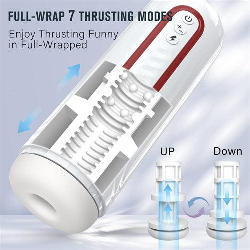 7 Powerful & 7 Full-Wrap Thrusting Stroker - Delightor