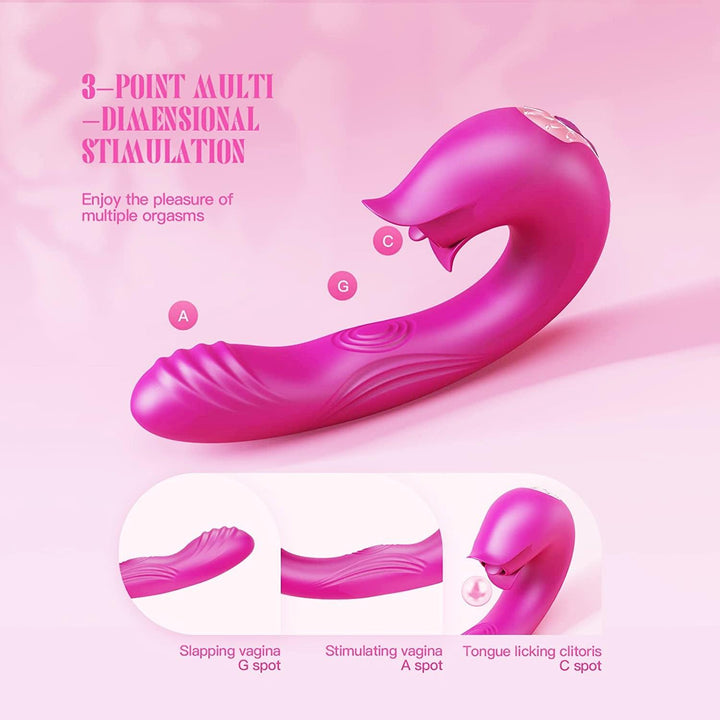 7 Vibrating & Licking Vibrator Tacy - Delightor