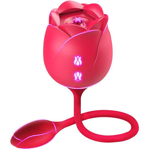 9 Licking & 9 Vibration Rose Toy Suzy - Delightor