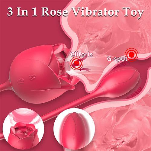 9 Licking & 9 Vibration Rose Toy Suzy - Delightor