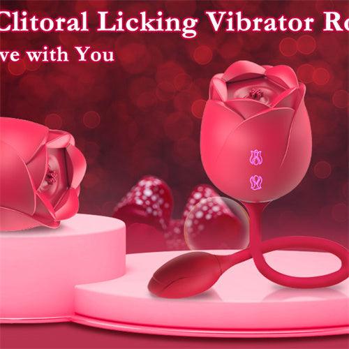 9 Licking & 9 Vibration Rose Toy Suzy - Delightor