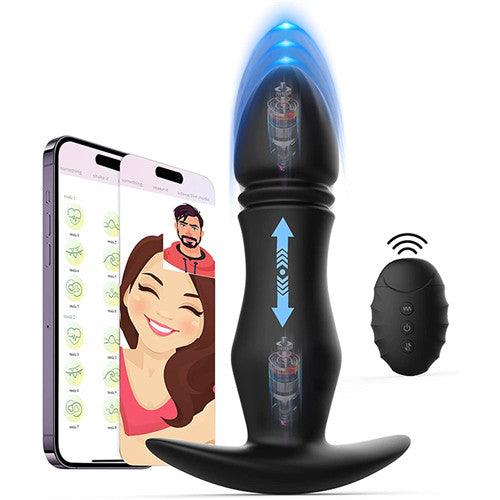 9 Modes Vibrating Butt Plug with App & Remote Control Vibrator - Delightor