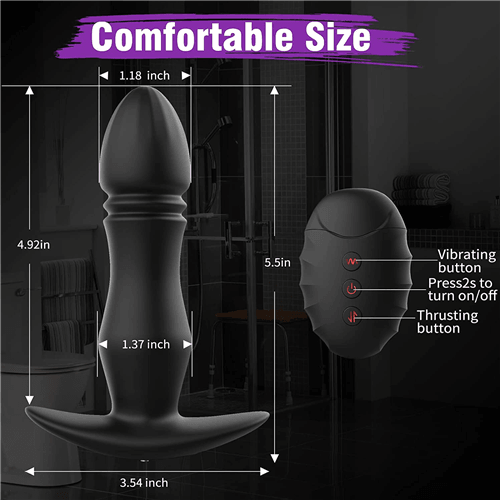 9 Modes Vibrating Butt Plug with App & Remote Control Vibrator - Delightor