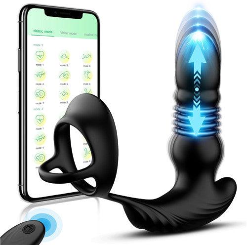 App & Remote Control Thrusting Anal Vibrator Kyra - Delightor