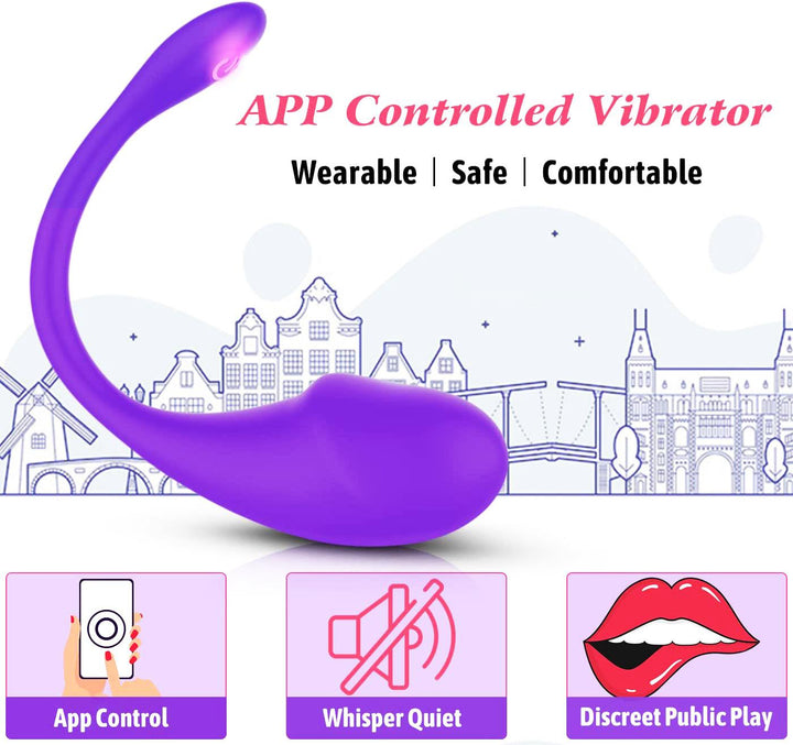 APP Control Vibrator Lola Purple - Delightor