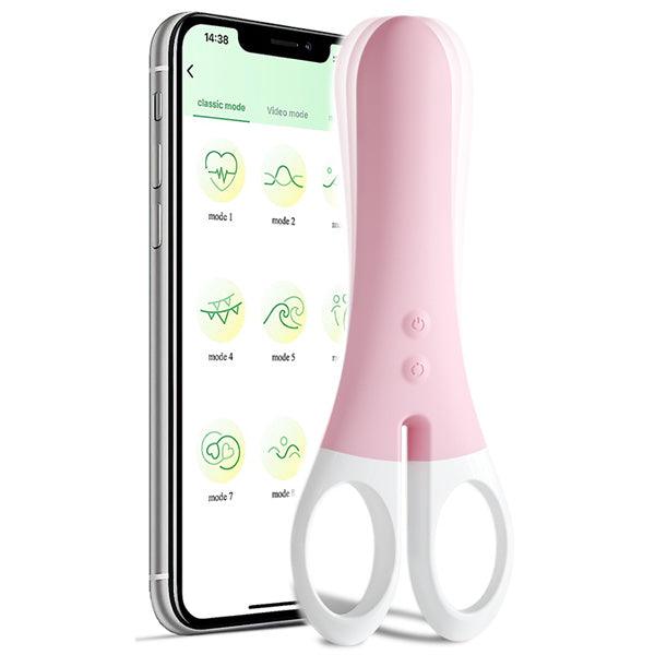 APP Controlled Vibrating Scissors Vibrator - Delightor