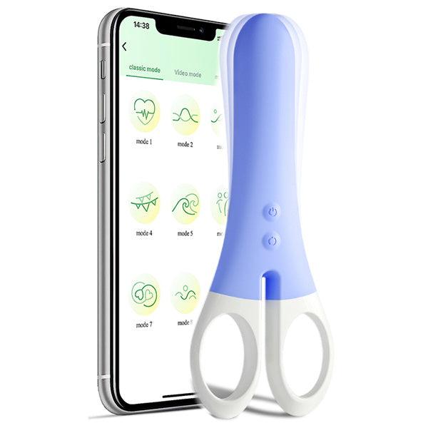 APP Controlled Vibrating Scissors Vibrator - Delightor