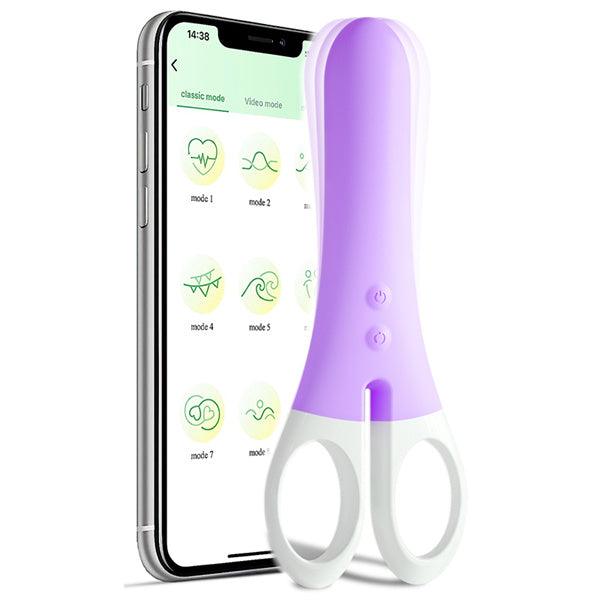 APP Controlled Vibrating Scissors Vibrator - Delightor