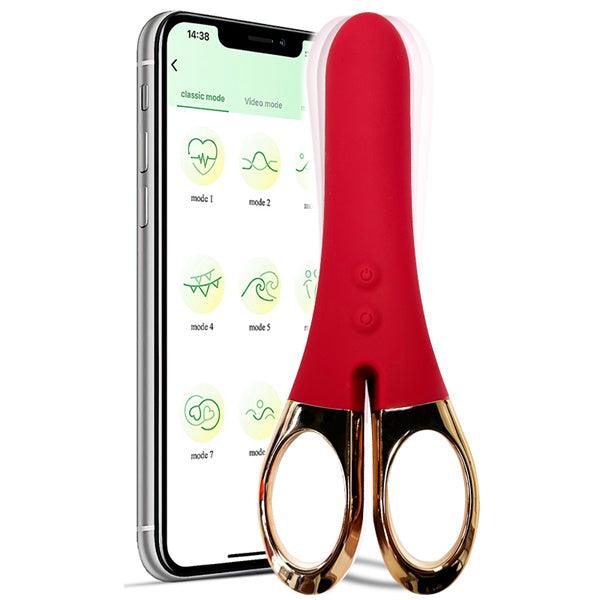 APP Controlled Vibrating Scissors Vibrator - Delightor