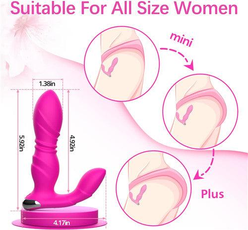 App＆Remote Control Thrusting Vibrator Thrusting Nancee Hot Pink - Delightor