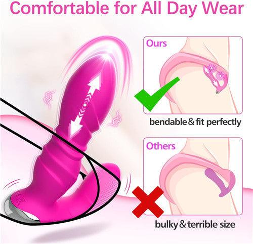 App＆Remote Control Thrusting Vibrator Thrusting Nancee Hot Pink - Delightor