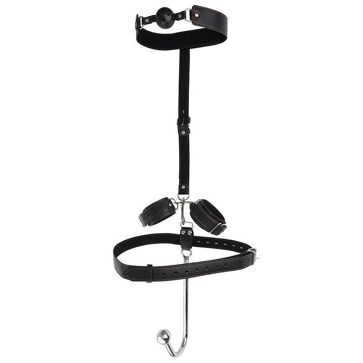 Butt Plug Hook Rope Hook with BDSM Toggle Mouth Handcuffs - Delightor