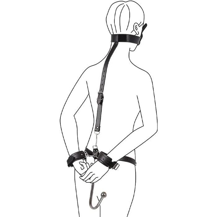 Butt Plug Hook Rope Hook with BDSM Toggle Mouth Handcuffs - Delightor