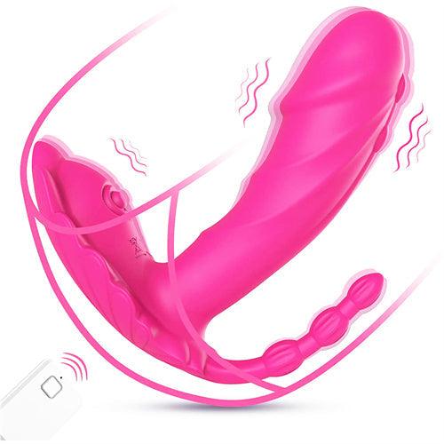 Butterfly Wearable Panty Vibrator Hot Pink - Delightor