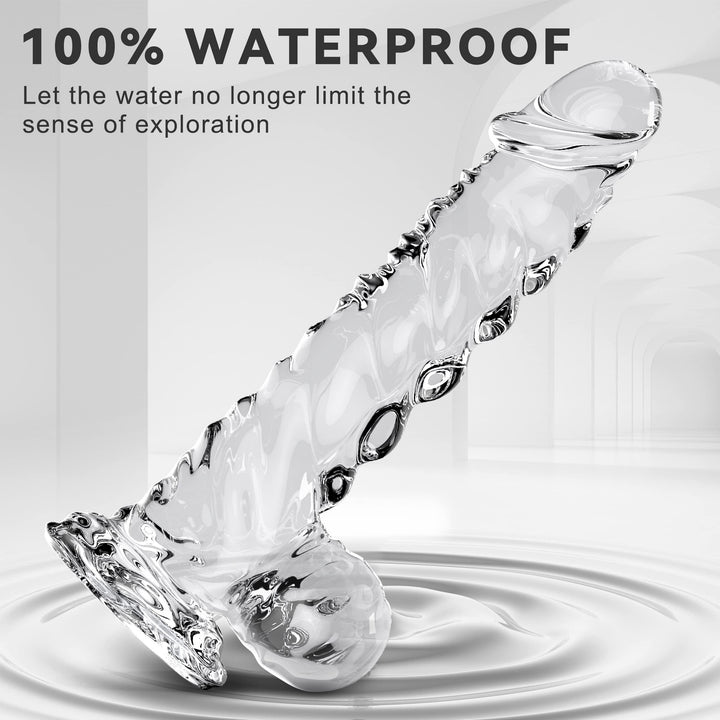 Clear Dildo 9 Inch G spot Monster Dildo - Delightor