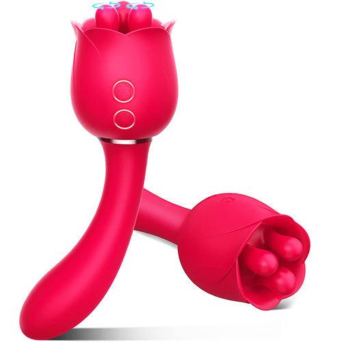 Clitoral Kneading G-Spot Dildo Rose Toy Malcolm - Delightor