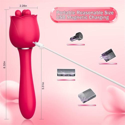 Clitoral Kneading G-Spot Dildo Rose Toy Malcolm - Delightor