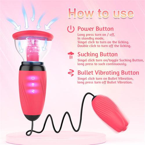 Clitoral Sucking Vibrator Rose Line - Delightor