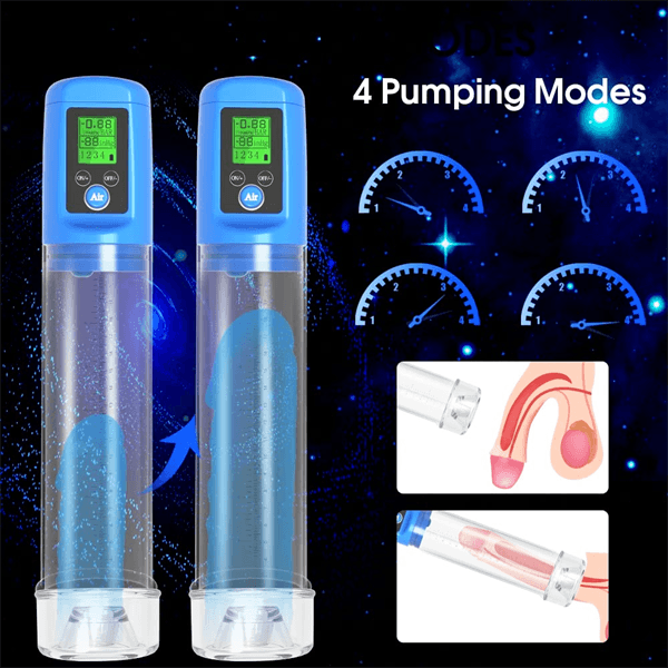 Electric Penis Vacuum Pump with 4 Suction - Delightor