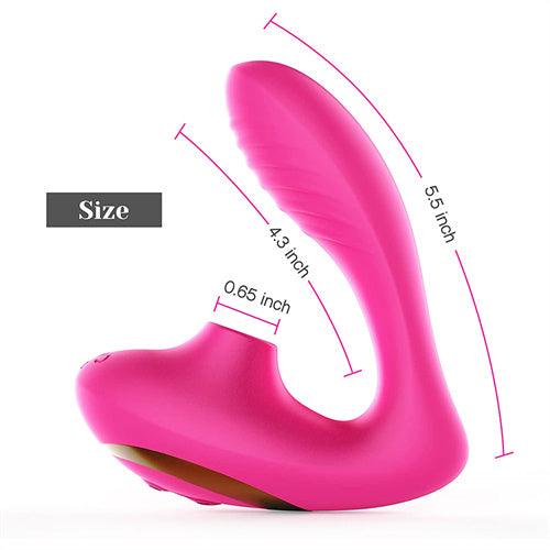 G spot Clitoral Sucking Vibrator Eugene Hot Pink - Delightor