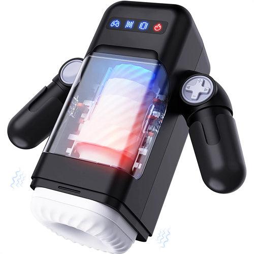 Game Cup -Thrusting Vibrating Masturbator with Heating System White - Delightor