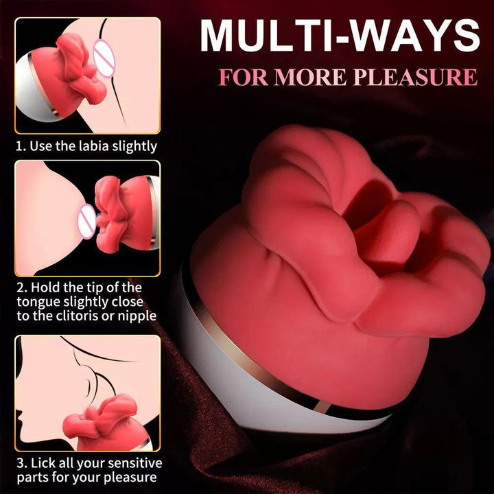 I Don't Kiss Tongue Licking Suction Vibrator Women Clitoris Stimulator - Delightor