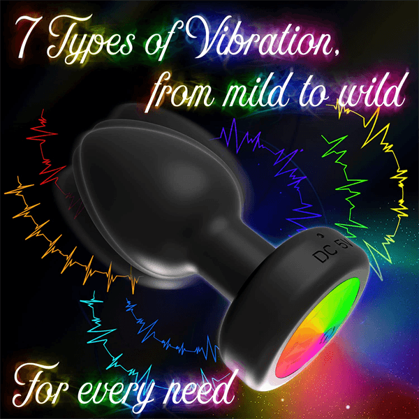 LED Light Up Anal Vibrator - Delightor