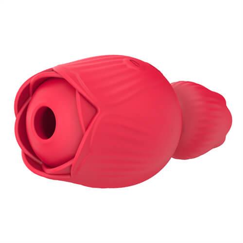 New 2 in 1 Sucking Short Rose Toy - Delightor