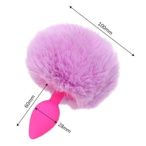 Rabbit Tail Butt Plug_Silicone