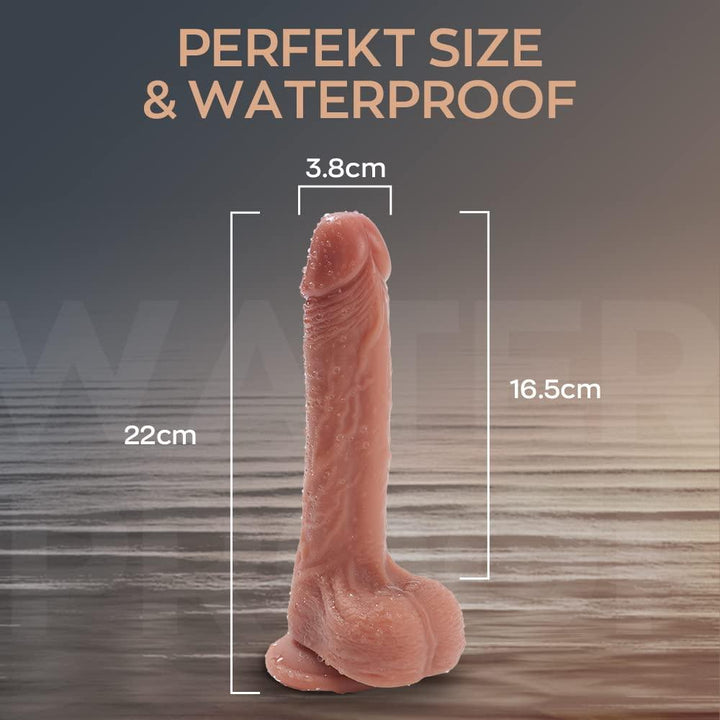 Realistic Thrusting Dildo Vibrator with 360° Rotation & Heating - Delightor