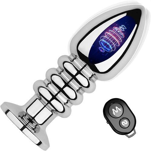 Remote Control Stainless Steel Anal Vibrator Crystal - Delightor