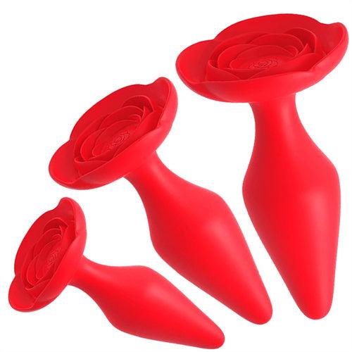 Rose Silicone Butt Plug - Delightor