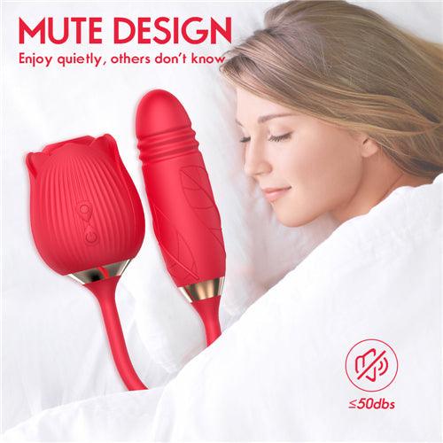 Rose With Dildo Red - Delightor