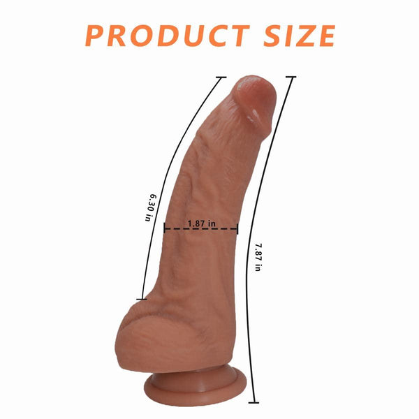 Sex Toy for Women 7 Inch Realistic Silicone Dildo - Delightor