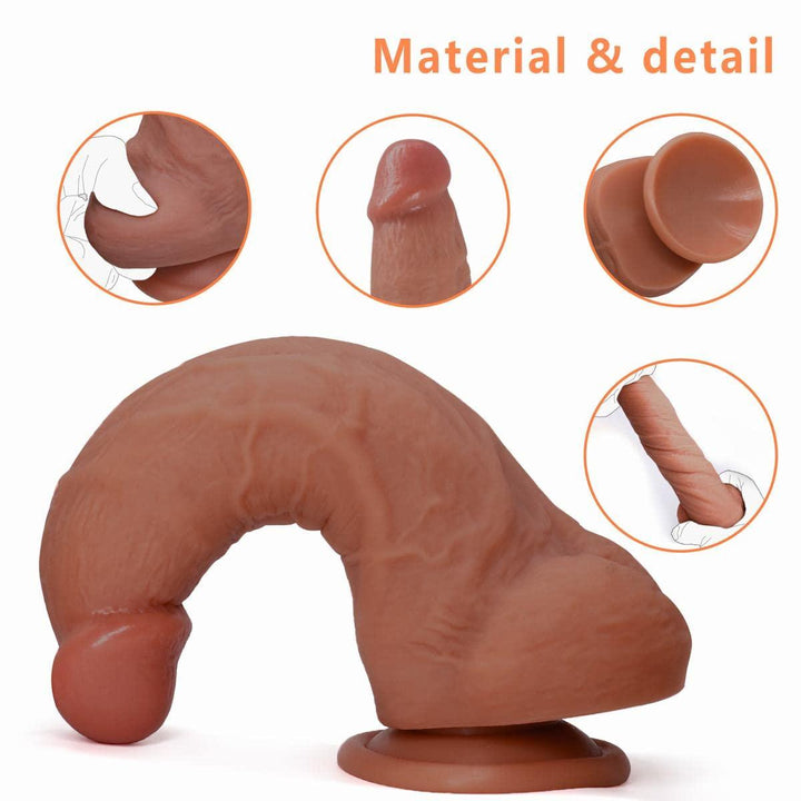 Sex Toy for Women 7 Inch Realistic Silicone Dildo - Delightor