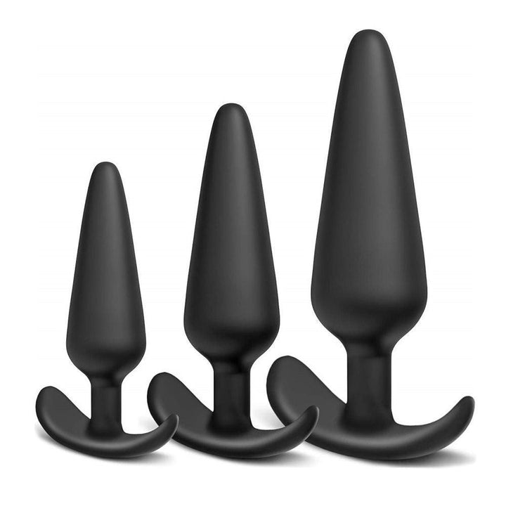 Silicone Anal Butt Plugs Training Set for Beginners Advanced Users - Delightor