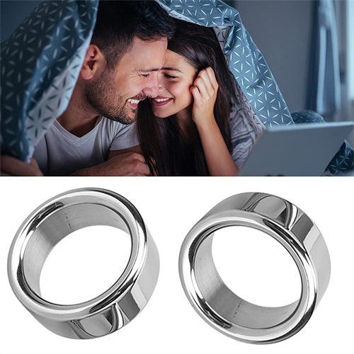 Stainless Steel Cock Ring Male Delaying Ejaculation Penis Ring - Delightor