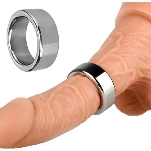 Stainless Steel Cock Ring Male Delaying Ejaculation Penis Ring - Delightor