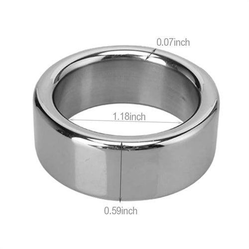 Stainless Steel Cock Ring Male Delaying Ejaculation Penis Ring - Delightor