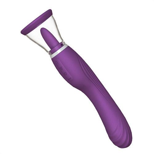 Suction Licking Tongue Vibrator Wand - Delightor