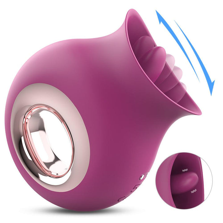 Tongue Licking Vibrator Purple - Delightor