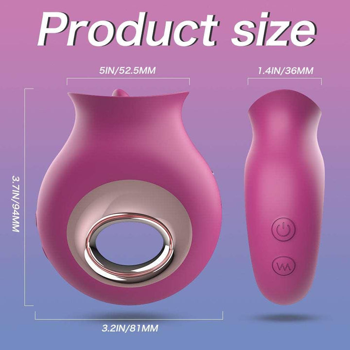 Tongue Licking Vibrator Purple - Delightor