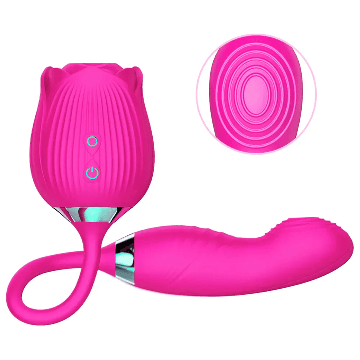 Tongue Licking Vibrator With Wiggly Dildo Eudora - Delightor